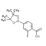 4-羧基-3-氟苯硼酸頻那醇酯結(jié)構(gòu)式_867256-77-7結(jié)構(gòu)式