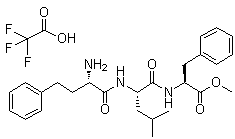 (Alphas)-alpha-aminobenzenebutanoyl-l-leucyl-l-phenylalanine methyl ester mono(trifluoroacetate)Structure,868539-99-5Structure (Alphas)-alpha-aminobenzenebutanoyl-l-leucyl-l-phenylalanine methyl ester mono(trifluoroacetate) Structure,868539-99-5Structure