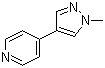 4-(1-甲基-1H-吡唑-4-基)吡啶結(jié)構(gòu)式_870863-00-6結(jié)構(gòu)式
