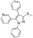 3-(2,4-Diphenyl-5-methylthio-2H-pyrazol-3-yl)pyridineStructure,871110-17-7Structure 3-(2,4-Diphenyl-5-methylthio-2H-pyrazol-3-yl)pyridine Structure,871110-17-7Structure