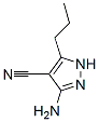 1H-pyrazole-4-carbonitrile,3-amino-5-propyl -Structure,871336-82-2Structure 1H-pyrazole-4-carbonitrile,3-amino-5-propyl - Structure,871336-82-2Structure