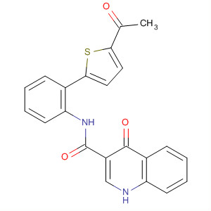 N-[2-(5-乙?；?2-噻吩)苯基]-4-氧代-1H-喹啉-3-羧酰胺結(jié)構(gòu)式_873051-89-9結(jié)構(gòu)式