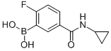 5-(Cyclopropylcarbamoyl)-2-fluorophenylboronic acidStructure,874289-54-0Structure 5-(Cyclopropylcarbamoyl)-2-fluorophenylboronic acid Structure,874289-54-0Structure