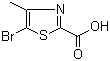 5-Bromo-4-methyl-2-thiazolecarboxylic acidStructure,874509-45-2Structure 5-Bromo-4-methyl-2-thiazolecarboxylic acid Structure,874509-45-2Structure