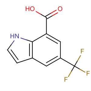 5-(Trifluoromethyl)-1h-indole-7-carboxylic acidStructure,875306-19-7Structure 5-(Trifluoromethyl)-1h-indole-7-carboxylic acid Structure,875306-19-7Structure