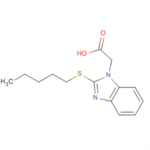 (2-Pentylsulfanyl-benzoimidazol-1-yl)-acetic acidStructure,877623-48-8Structure (2-Pentylsulfanyl-benzoimidazol-1-yl)-acetic acid Structure,877623-48-8Structure