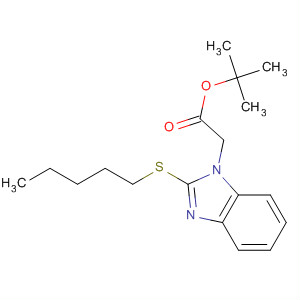 Tert-butyl (2-pentylsulfanyl-benzoimidazol-1-yl)-acetateStructure,877623-51-3Structure Tert-butyl (2-pentylsulfanyl-benzoimidazol-1-yl)-acetate Structure,877623-51-3Structure