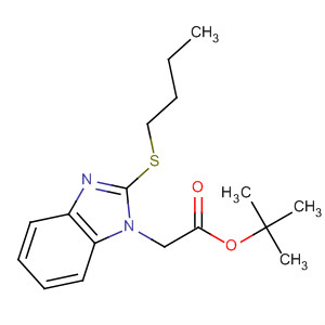 Tert-butyl (2-butylsulfanyl-benzoimidazol-1-yl)-acetateStructure,877623-53-5Structure Tert-butyl (2-butylsulfanyl-benzoimidazol-1-yl)-acetate Structure,877623-53-5Structure