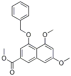 5,7-Dimethoxy-4-(phenylmethoxy)-2-naphthalenecarboxylic acid methyl esterStructure,879885-56-0Structure 5,7-Dimethoxy-4-(phenylmethoxy)-2-naphthalenecarboxylic acid methyl ester Structure,879885-56-0Structure