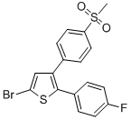 5-Bromo-2-(4-fluorophenyl)-3-(4-methylsulfonylphenyl)thiopheneStructure,88149-94-4Structure 5-Bromo-2-(4-fluorophenyl)-3-(4-methylsulfonylphenyl)thiophene Structure,88149-94-4Structure