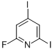 2,4-Diiodo-6-fluoropyridineStructure,882170-39-0Structure 2,4-Diiodo-6-fluoropyridine Structure,882170-39-0Structure