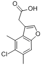 (5-Chloro-4,6-dimethyl-1-benzofuran-3-yl)acetic acidStructure,882248-22-8Structure (5-Chloro-4,6-dimethyl-1-benzofuran-3-yl)acetic acid Structure,882248-22-8Structure
