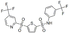 n-[3-(三氟甲基)苯基]-5-[[4-(三氟甲基)-2-吡啶]磺酰基]-2-噻吩磺酰胺結(jié)構(gòu)式_882292-76-4結(jié)構(gòu)式