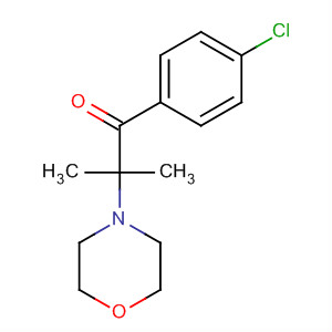 1-(4-Chlorophenyl)-2-methyl-2-(4-morpholinyl)-1-propanoneStructure,88324-57-6Structure 1-(4-Chlorophenyl)-2-methyl-2-(4-morpholinyl)-1-propanone Structure,88324-57-6Structure
