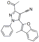 3-乙酰基-5-(3-甲基-2-苯并呋喃)-1-苯基-1H-吡唑-4-甲腈結構式_883554-83-4結構式