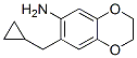1,4-Benzodioxin-6-amine,7-(cyclopropylmethyl)-2,3-dihydro-Structure,885123-50-2Structure 1,4-Benzodioxin-6-amine,7-(cyclopropylmethyl)-2,3-dihydro- Structure,885123-50-2Structure