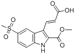 Methyl 3-(2-carboxy-vinyl)-5-methanesulfonyl-1h-indole-2-carboxylateStructure,885273-55-2Structure Methyl 3-(2-carboxy-vinyl)-5-methanesulfonyl-1h-indole-2-carboxylate Structure,885273-55-2Structure