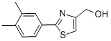 [2-(3,4-二甲基苯基)噻唑-4-基]甲醇結(jié)構(gòu)式_885280-35-3結(jié)構(gòu)式