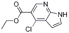 4-Chloro-1h-pyrrolo[2,3-b]pyridine-5-carboxylic acid ethyl ester Structure,885500-55-0Structure