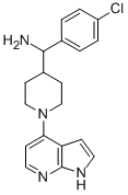 A-(4-氯苯基)-1-(1H-吡咯并[2,3-B]吡啶-4-基)-4-哌啶甲胺結(jié)構(gòu)式_885594-29-6結(jié)構(gòu)式