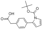 4-(2-N-boc-吡咯)苯乙酸結(jié)構(gòu)式_886363-15-1結(jié)構(gòu)式