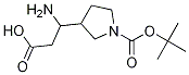 3-Amino-3-(1-boc-3-pyrrolidyl)propanoic acidStructure,889949-27-3Structure 3-Amino-3-(1-boc-3-pyrrolidyl)propanoic acid Structure,889949-27-3Structure