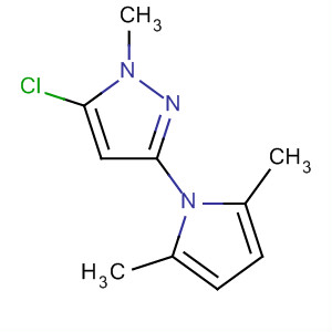 5-Chloro-3-(2,5-dimethyl-1h-pyrrol-1-yl)-1-methyl-1h-pyrazoleStructure,89088-52-8Structure 5-Chloro-3-(2,5-dimethyl-1h-pyrrol-1-yl)-1-methyl-1h-pyrazole Structure,89088-52-8Structure