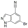 6-Bromo-4-cyanoindazoleStructure,898747-00-7Structure 6-Bromo-4-cyanoindazole Structure,898747-00-7Structure