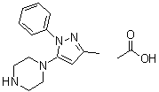 Piperazine, 1-(3-methyl-1-phenyl-1h-pyrazol-5-yl)-(acetate)Structure,906093-30-9Structure Piperazine, 1-(3-methyl-1-phenyl-1h-pyrazol-5-yl)-(acetate) Structure,906093-30-9Structure