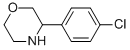 3-(4-Chlorophenyl)morpholineStructure,909186-38-5Structure 3-(4-Chlorophenyl)morpholine Structure,909186-38-5Structure