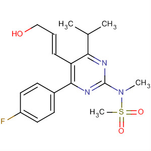 N-[4-(4-氟苯基)-5-[(1e)-3-羥基-1-丙烯-1-基]-6-(1-甲基乙基)-2-嘧啶]-n-甲基-甲烷磺酰胺結(jié)構(gòu)式_910867-08-2結(jié)構(gòu)式