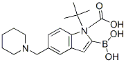 2-硼-5-(1-哌啶基甲基)-1H-吲哚-1-羧酸-1-(1,1-二甲基乙基)酯結(jié)構(gòu)式_913388-56-4結(jié)構(gòu)式