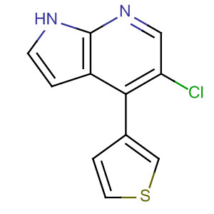5-氯-4-(噻吩-3-基)-1H-吡咯并[2,3-b]吡啶結(jié)構(gòu)式_916172-82-2結(jié)構(gòu)式