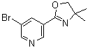 Pyridine, 3-bromo-5-(4,5-dihydro-4,4-dimethyl-2-oxazolyl)-Structure,923276-49-7Structure Pyridine, 3-bromo-5-(4,5-dihydro-4,4-dimethyl-2-oxazolyl)- Structure,923276-49-7Structure