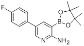 5-(4-Fluorophenyl)-3-(4,4,5,5-tetramethyl-1,3,2-dioxaborolan-2-yl)-2-pyridinamineStructure,924279-83-4Structure 5-(4-Fluorophenyl)-3-(4,4,5,5-tetramethyl-1,3,2-dioxaborolan-2-yl)-2-pyridinamine Structure,924279-83-4Structure