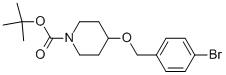 Tert-butyl 4-(4-bromobenzyloxy)piperidine-1-carboxylateStructure,930111-10-7Structure Tert-butyl 4-(4-bromobenzyloxy)piperidine-1-carboxylate Structure,930111-10-7Structure