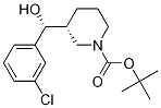 (3r)-3-[(r)-(3-氯苯基)羥基甲基]-1-哌啶羧酸 1,1-二甲基乙酯結(jié)構(gòu)式_942142-74-7結(jié)構(gòu)式