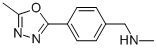 N-methyl-4-(5-methyl-1,3,4-oxadiazol-2-yl)benzylamineStructure,944450-83-3Structure N-methyl-4-(5-methyl-1,3,4-oxadiazol-2-yl)benzylamine Structure,944450-83-3Structure