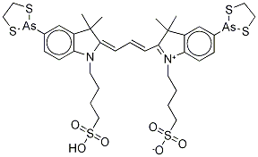 Bis(dithiarsolanyl)-bis(sulfobutyl) cyanine 3Structure,946135-47-3Structure Bis(dithiarsolanyl)-bis(sulfobutyl) cyanine 3 Structure,946135-47-3Structure