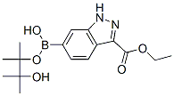 6-(4,4,5,5-四甲基-1,3,2-二氧硼烷)-1H-吲唑-3-羧酸乙酯結(jié)構(gòu)式_947191-20-0結(jié)構(gòu)式