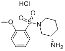 (S)-1-(2-methoxy-benzenesulfonyl)-piperidin-3-ylamine hydrochloride Structure,947532-54-9Structure