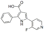  5-(3-氟-4-吡啶)-2-苯基-1H-吡咯-3-羧酸結構式_951784-01-3結構式