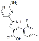  5-(2-氨基-4-嘧啶)-2-(2-氟-4-甲基苯基)-1H-吡咯-3-羧酸結(jié)構(gòu)式_951784-15-9結(jié)構(gòu)式