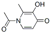 (9ci)-1-乙?；?3-羥基-2-甲基-4(1H)-吡啶酮結(jié)構(gòu)式_95215-49-9結(jié)構(gòu)式