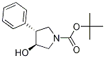 (3S,4r)-tert-butyl 3-hydroxy-4-phenylpyrrolidine-1-carboxylate hydrochloride Structure,952343-40-7Structure
