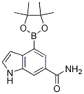 4-(4,4,5,5-四甲基-1,3,2-二噁硼烷-2-基)-1H-吲哚-6-羧酰胺結(jié)構(gòu)式_955978-86-6結(jié)構(gòu)式