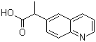 2-(喹啉-6-基)丙酸結(jié)構(gòu)式_959585-30-9結(jié)構(gòu)式