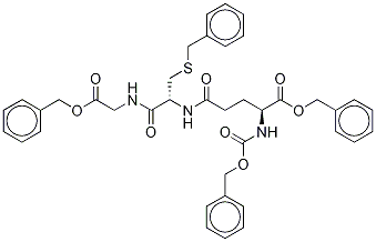 N-芐氧羰基-O-芐基-L-谷氨酰-S-芐基-L-半胱氨酰-甘氨酰-芐酯結(jié)構(gòu)式_97924-38-4結(jié)構(gòu)式