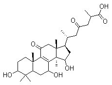 靈芝酸 C2結(jié)構(gòu)式_98296-48-1結(jié)構(gòu)式