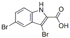 3,5-Dibromo-1H-indole-2-carboxylic acidStructure,98591-49-2Structure 3,5-Dibromo-1H-indole-2-carboxylic acid Structure,98591-49-2Structure